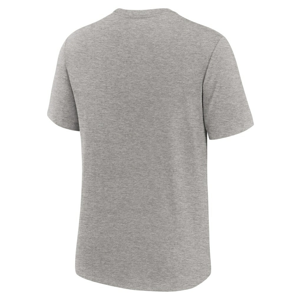 Cleveland Browns Overlap Lockup Tri-Blend T-Shirt - Heather Gray - Nike