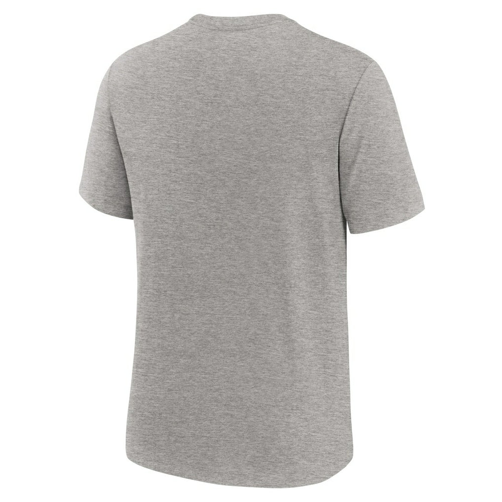 Cleveland Browns Overlap Lockup Tri-Blend T-Shirt - Heather Gray - Nike