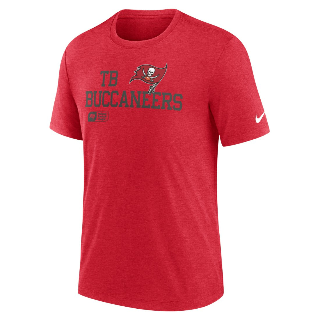Tampa Bay Buccaneers Overlap Lockup Tri-Blend T-Shirt - Red - Nike