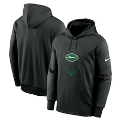 New York Jets Icon Performance Pullover Hoodie - Black - Nike