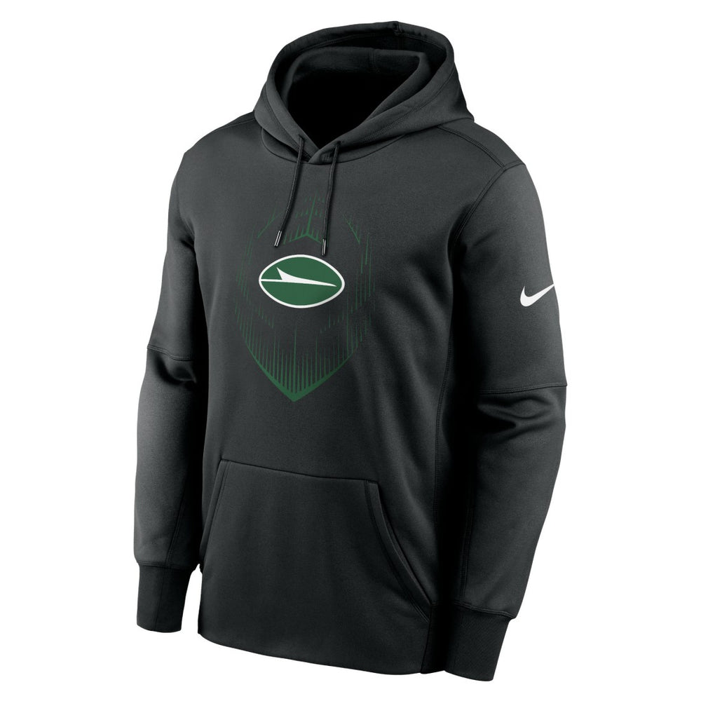 New York Jets Icon Performance Pullover Hoodie - Black - Nike