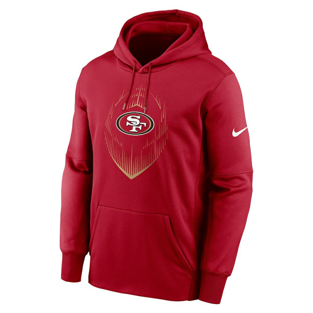 San Francisco 49ers Icon Performance Pullover Hoodie - Scarlet - Nike