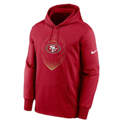 San Francisco 49ers Icon Performance Pullover Hoodie - Scarlet - Nike