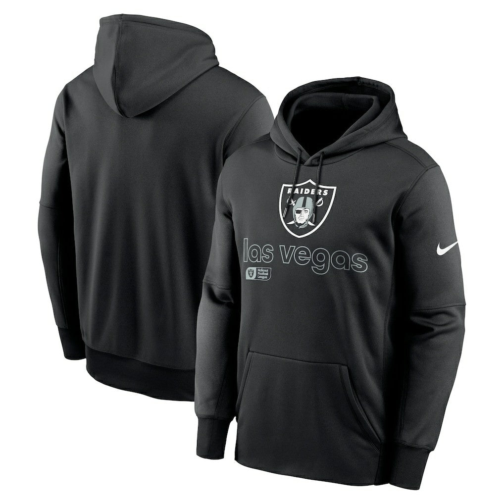 Las Vegas Raiders Performance Pullover Hoodie - Black - Nike