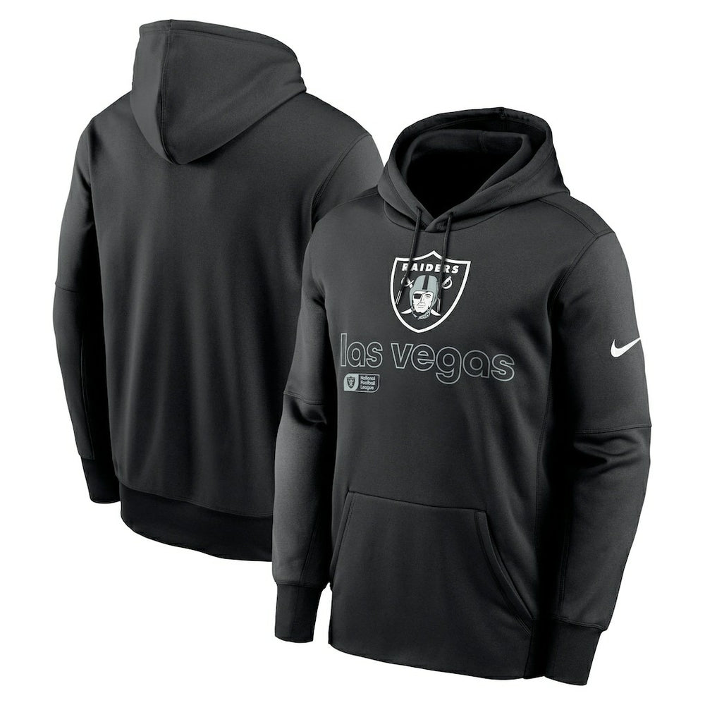 Las Vegas Raiders Performance Pullover Hoodie - Black - Nike