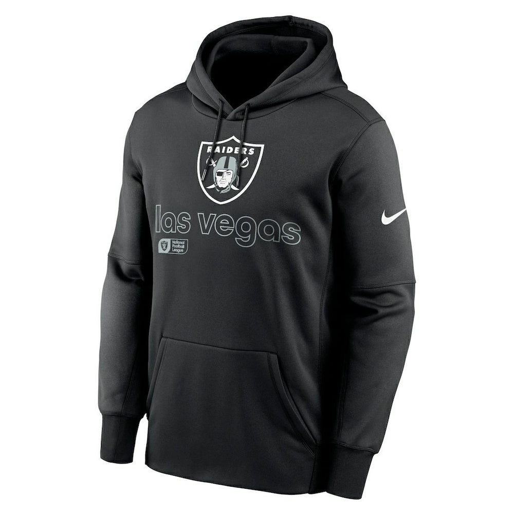 Las Vegas Raiders Performance Pullover Hoodie - Black - Nike