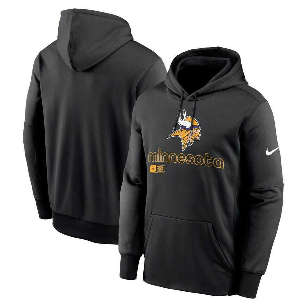 Minnesota Vikings Performance Pullover Hoodie - Black - Nike