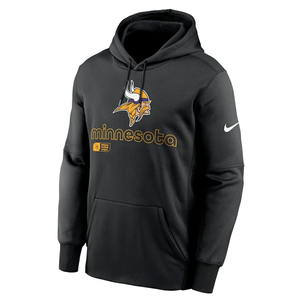 Minnesota Vikings Performance Pullover Hoodie - Black - Nike