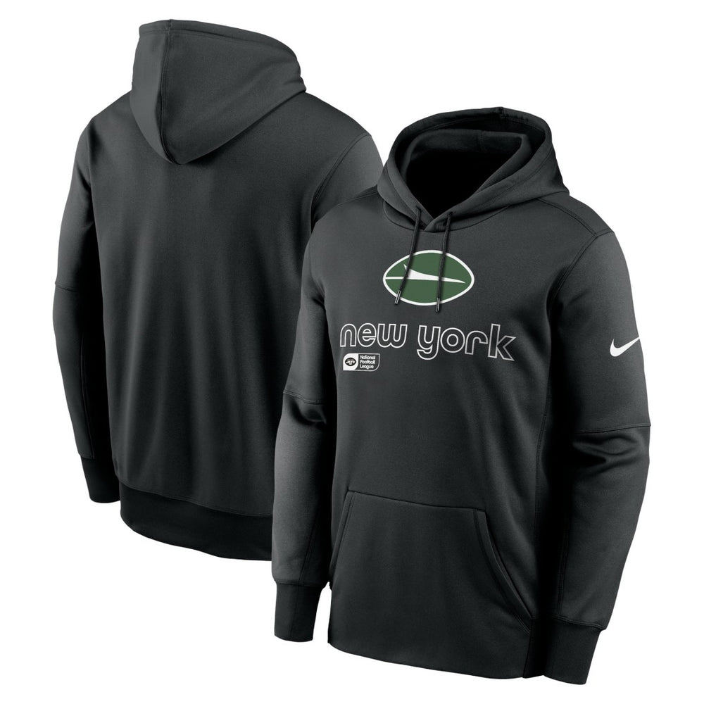 New York Jets Performance Pullover Hoodie - Black - Nike