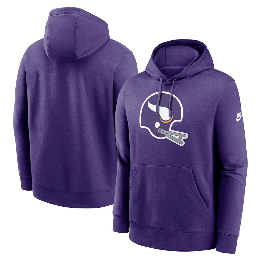 Minnesota Vikings Rewind Club Logo Pullover Hoodie - Purple - Nike