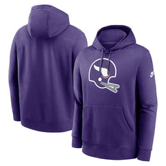 Minnesota Vikings Rewind Club Logo Pullover Hoodie - Purple - Nike