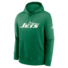 New York Jets Rewind Club Logo Pullover Hoodie - Kelly Green - Nike