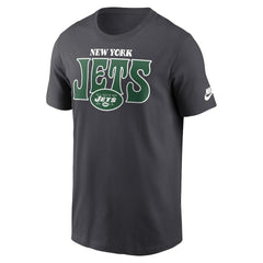 New York Jets Rewind Stack Essential T-Shirt - Charcoal - Nike