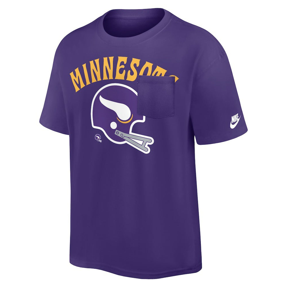 Minnesota Vikings Rewind Heavy Max90 Pocket T-Shirt - Purple - Nike