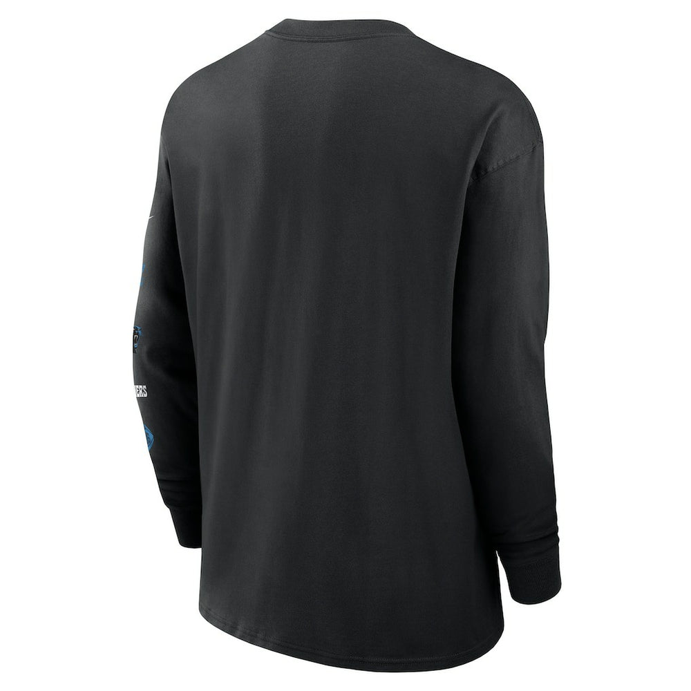 Carolina Panthers Rewind Heavy Max90 Pocket Long Sleeve T-Shirt - Black - Nike