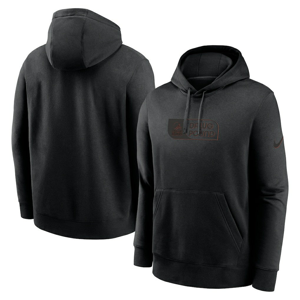 Cleveland Browns Edge Pack French Terry Club Pullover Hoodie - Black - Nike