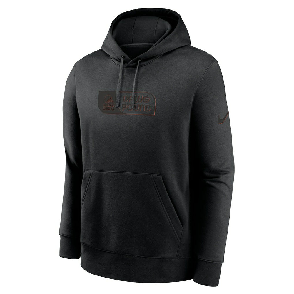 Cleveland Browns Edge Pack French Terry Club Pullover Hoodie - Black - Nike