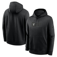 Las Vegas Raiders Edge Pack French Terry Club Pullover Hoodie - Black - Nike