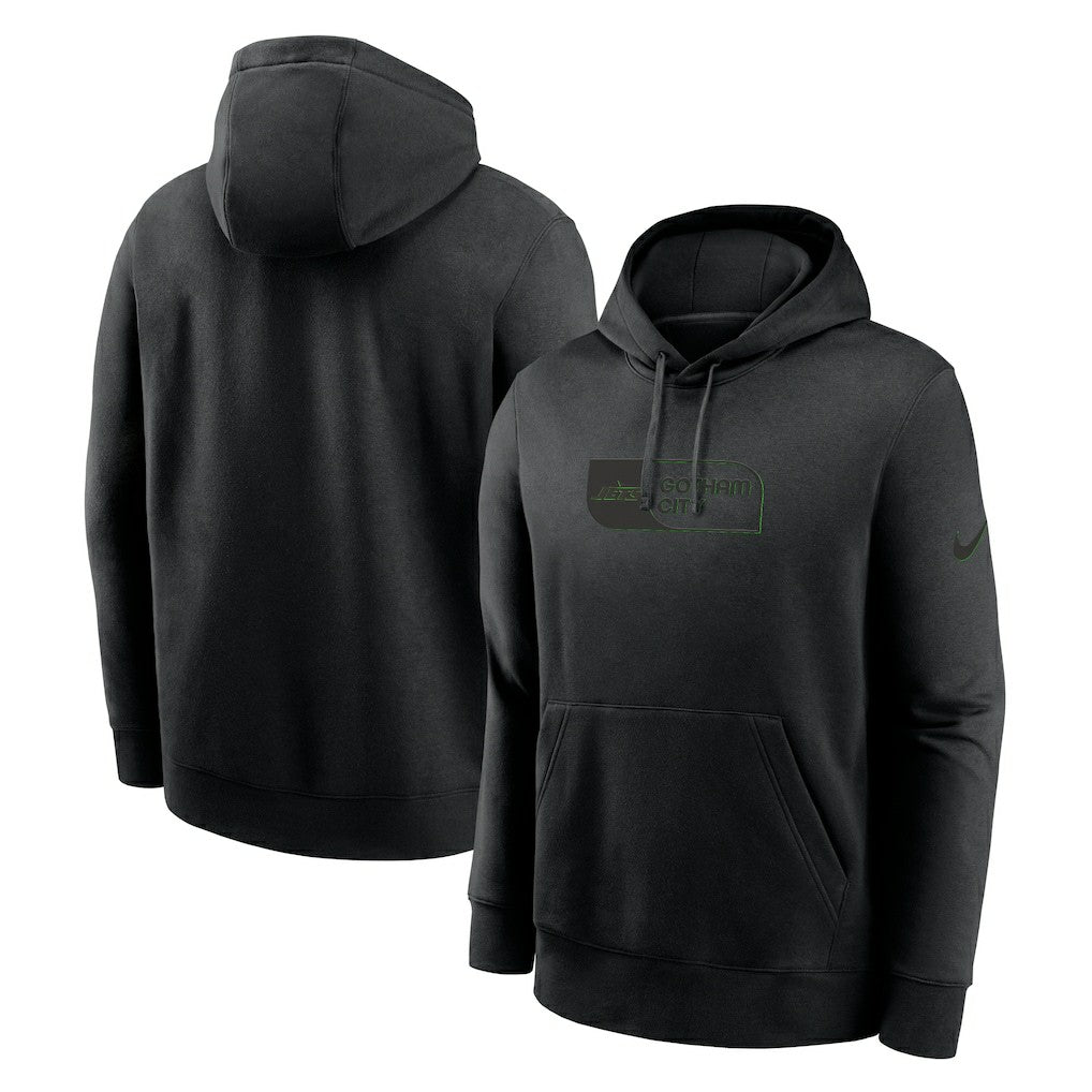 New York Jets Edge Pack French Terry Club Pullover Hoodie - Black - Nike