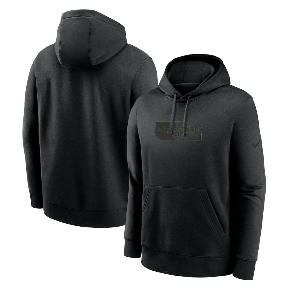 New York Jets Edge Pack French Terry Club Pullover Hoodie - Black - Nike