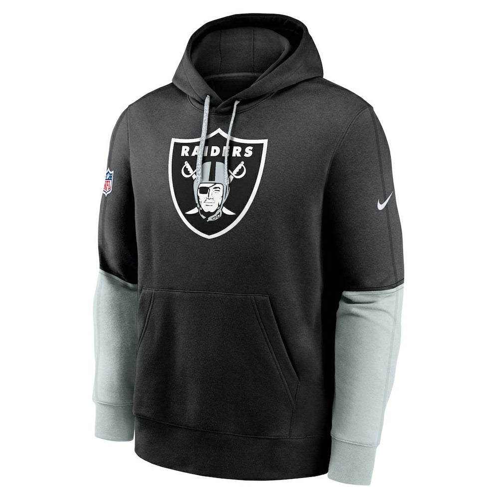 Las Vegas Raiders 2024 Sideline Club Pullover Hoodie - Black - Nike