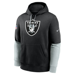 Las Vegas Raiders 2024 Sideline Club Pullover Hoodie - Black - Nike