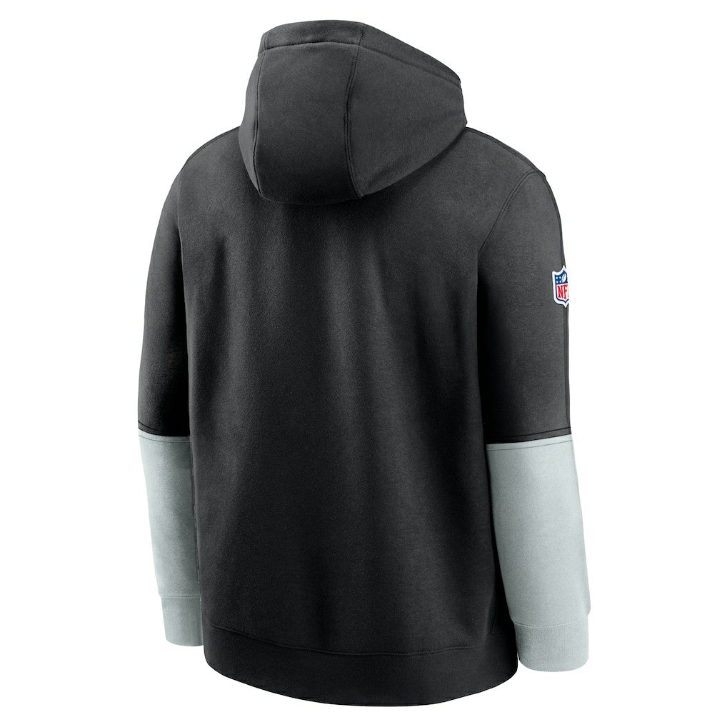 Las Vegas Raiders 2024 Sideline Club Pullover Hoodie - Black - Nike