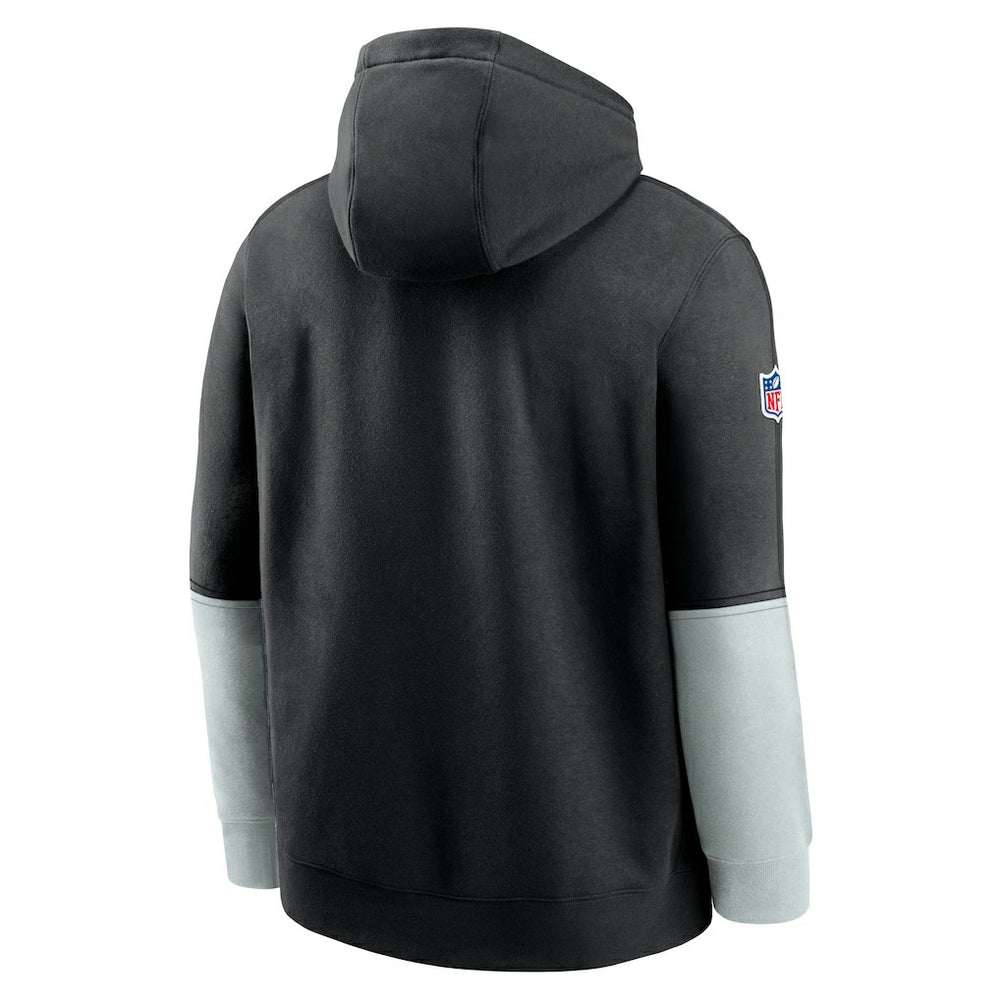 Las Vegas Raiders 2024 Sideline Club Pullover Hoodie - Black - Nike
