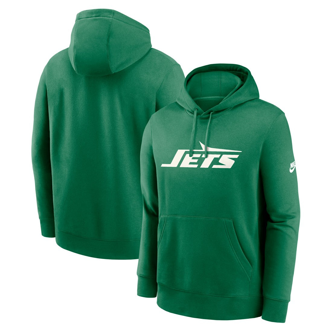 New York Jets Big & Tall Club Logo Pullover Hoodie - Green - Nike