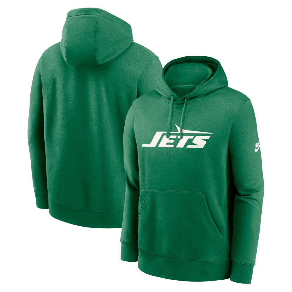 New York Jets Big & Tall Club Logo Pullover Hoodie - Green - Nike