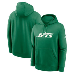 New York Jets Big & Tall Club Logo Pullover Hoodie - Green - Nike
