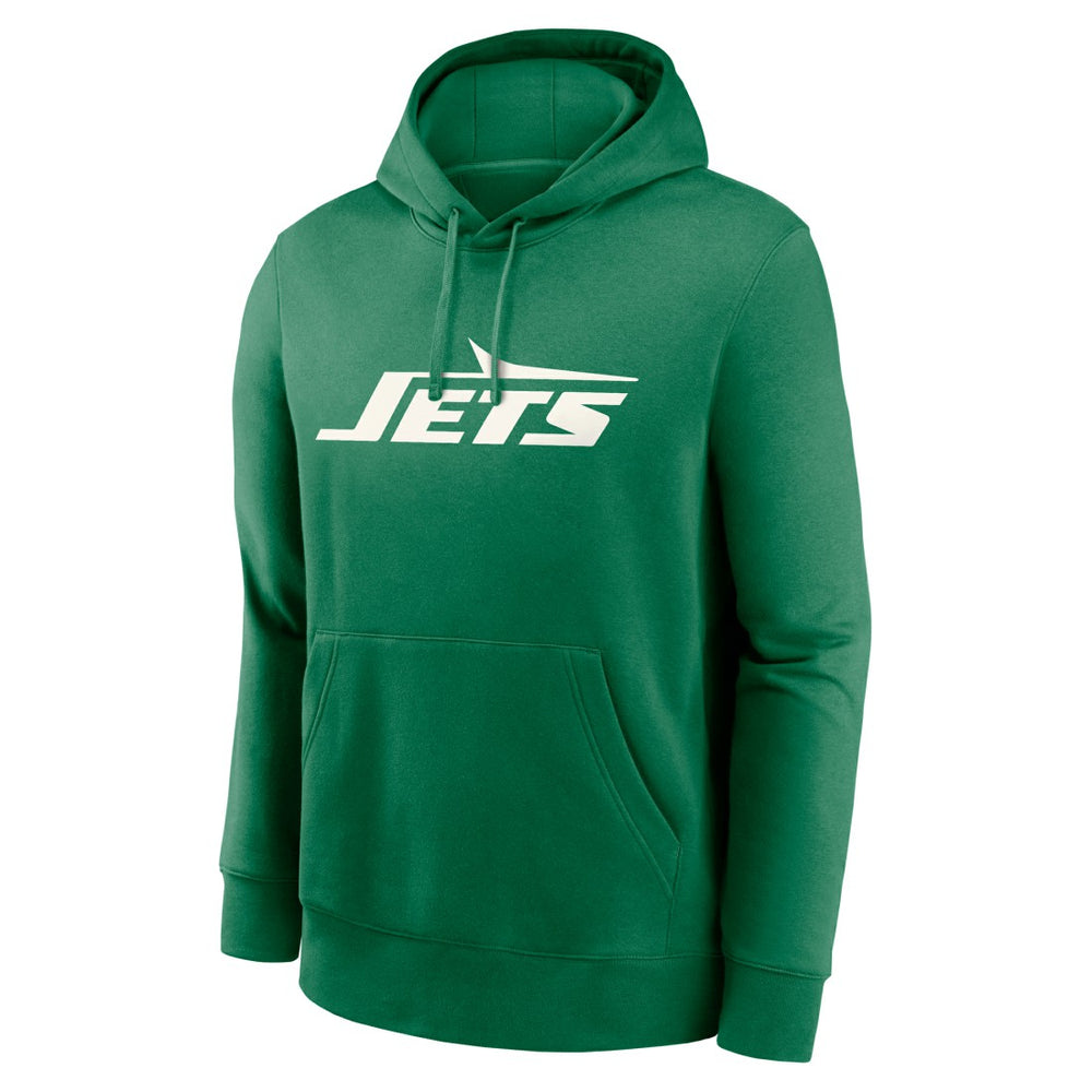 New York Jets Big & Tall Club Logo Pullover Hoodie - Green - Nike