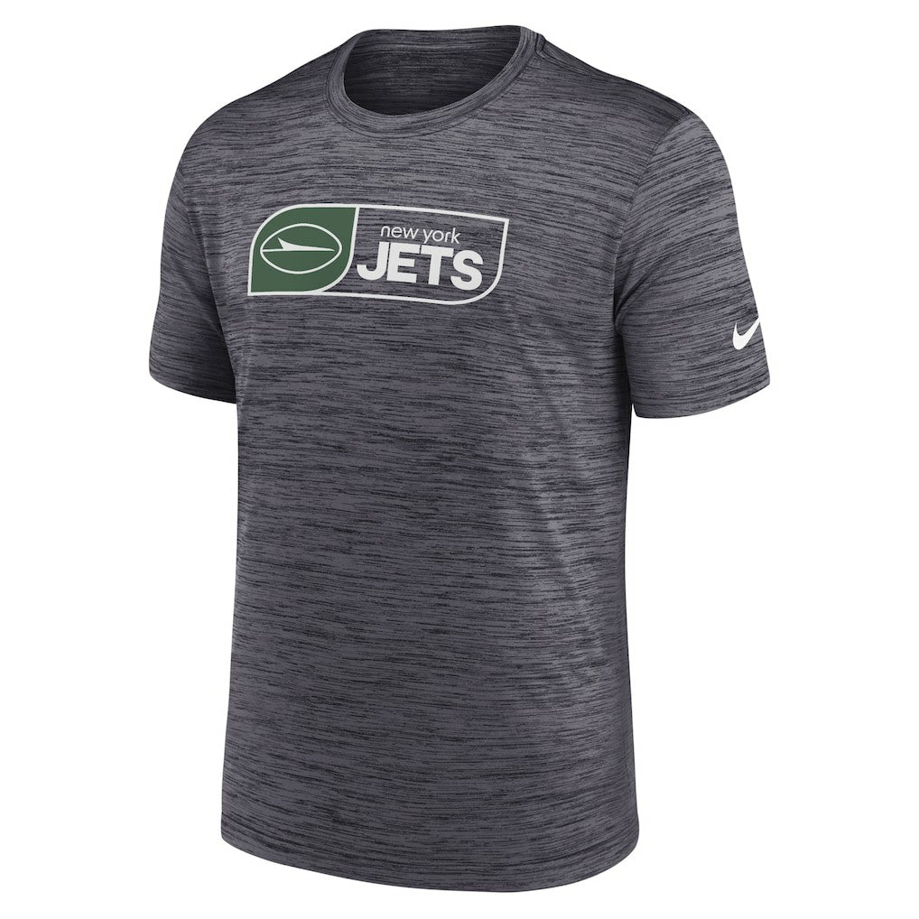 New York Jets Big & Tall Velocity Performance T-Shirt - Black - Nike