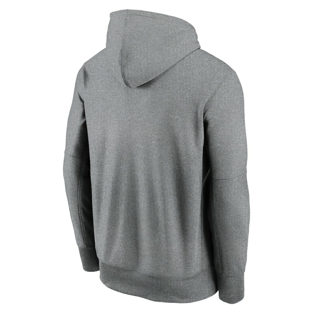 Miami Dolphins Big & Tall Performance Pullover Hoodie - Heather Gray - Nike
