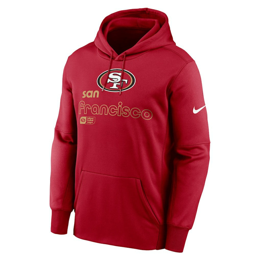 San Francisco 49ers Big & Tall Performance Pullover Hoodie - Scarlet - Nike