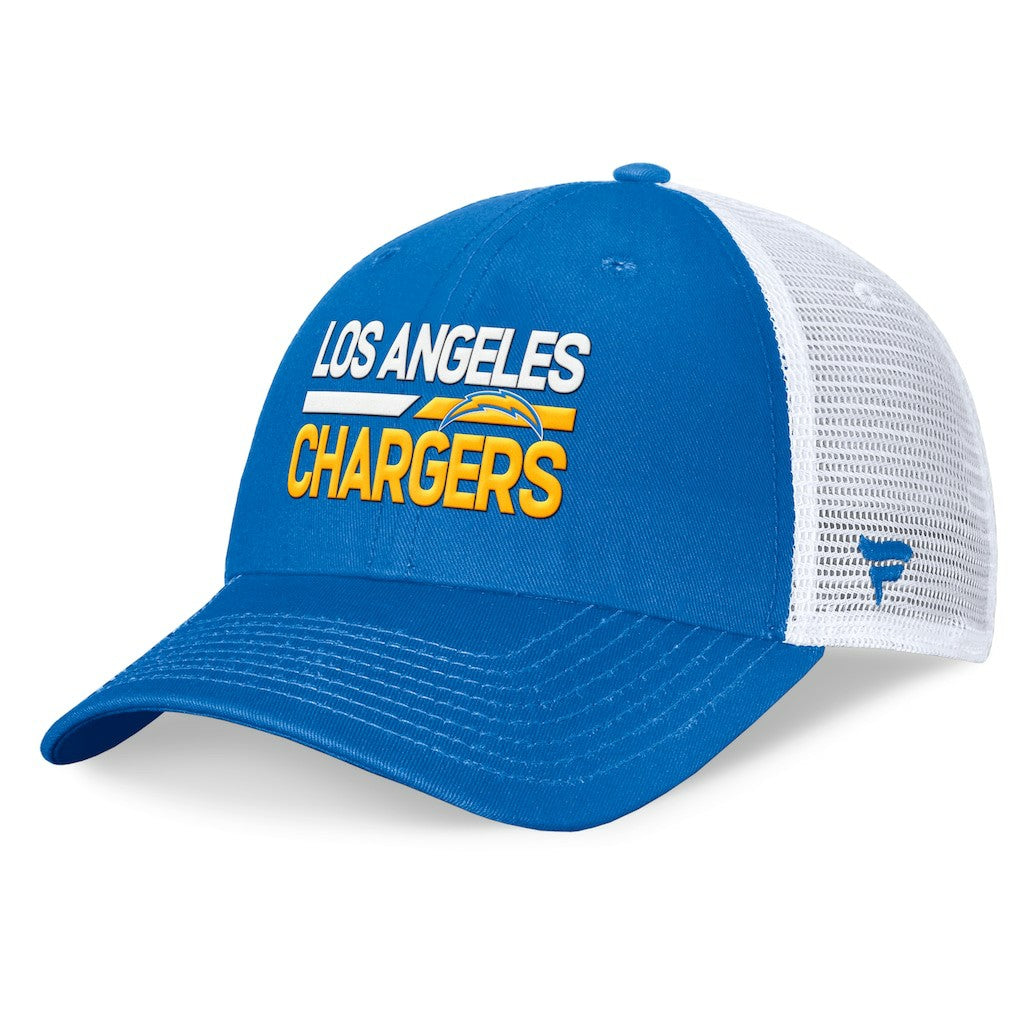 Los Angeles Chargers Upper Trucker Adjustable Hat - Powder Blue/White - Fanatics