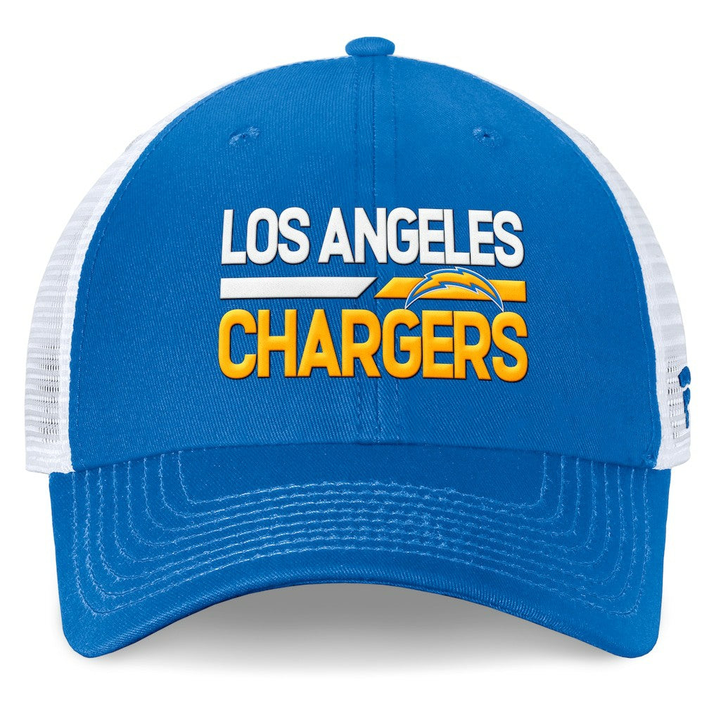 Los Angeles Chargers Upper Trucker Adjustable Hat - Powder Blue/White - Fanatics