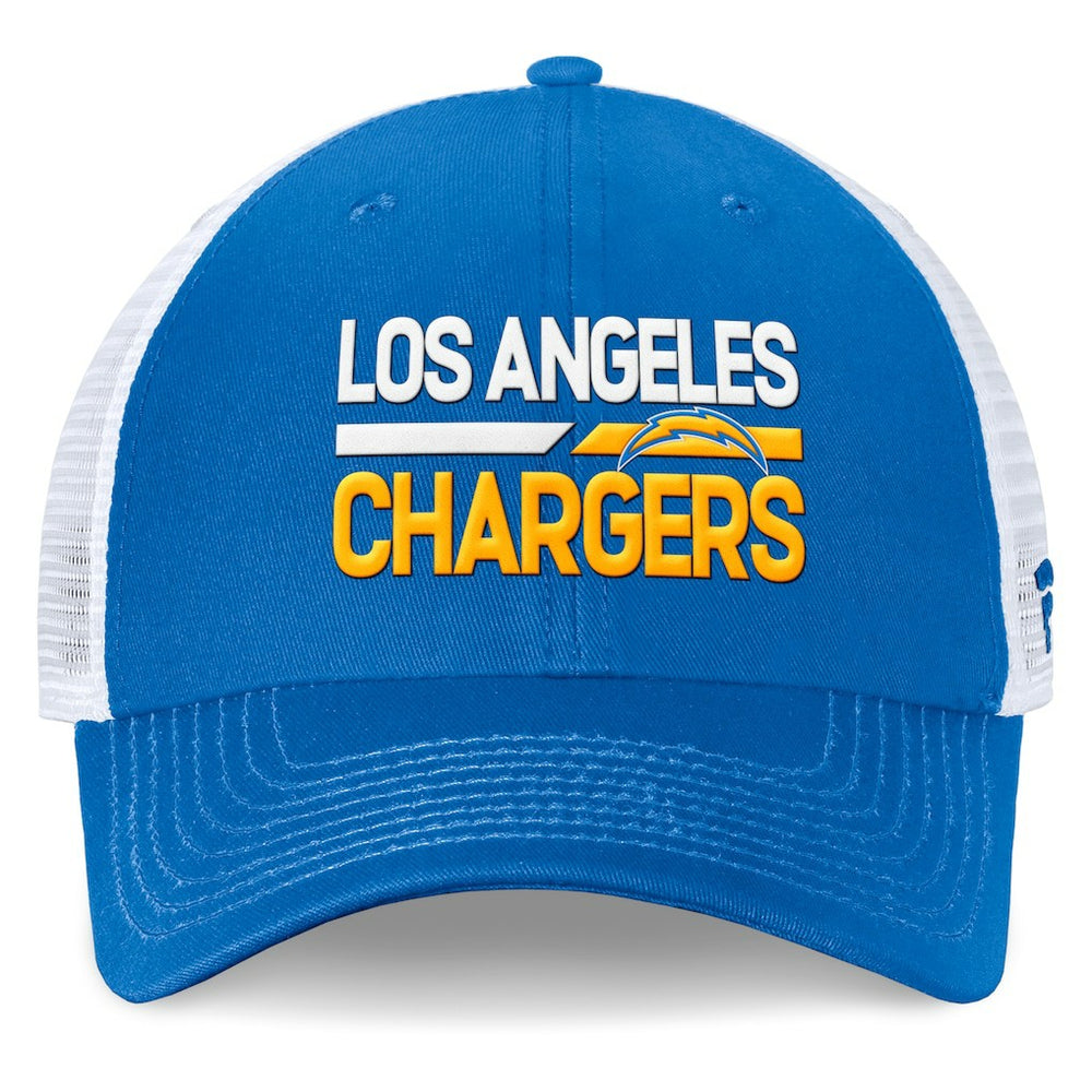 Los Angeles Chargers Upper Trucker Adjustable Hat - Powder Blue/White - Fanatics