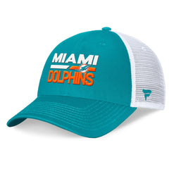 Miami Dolphins Upper Trucker Adjustable Hat - Aqua/White - Fanatics