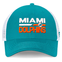 Miami Dolphins Upper Trucker Adjustable Hat - Aqua/White - Fanatics