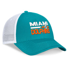 Miami Dolphins Upper Trucker Adjustable Hat - Aqua/White - Fanatics