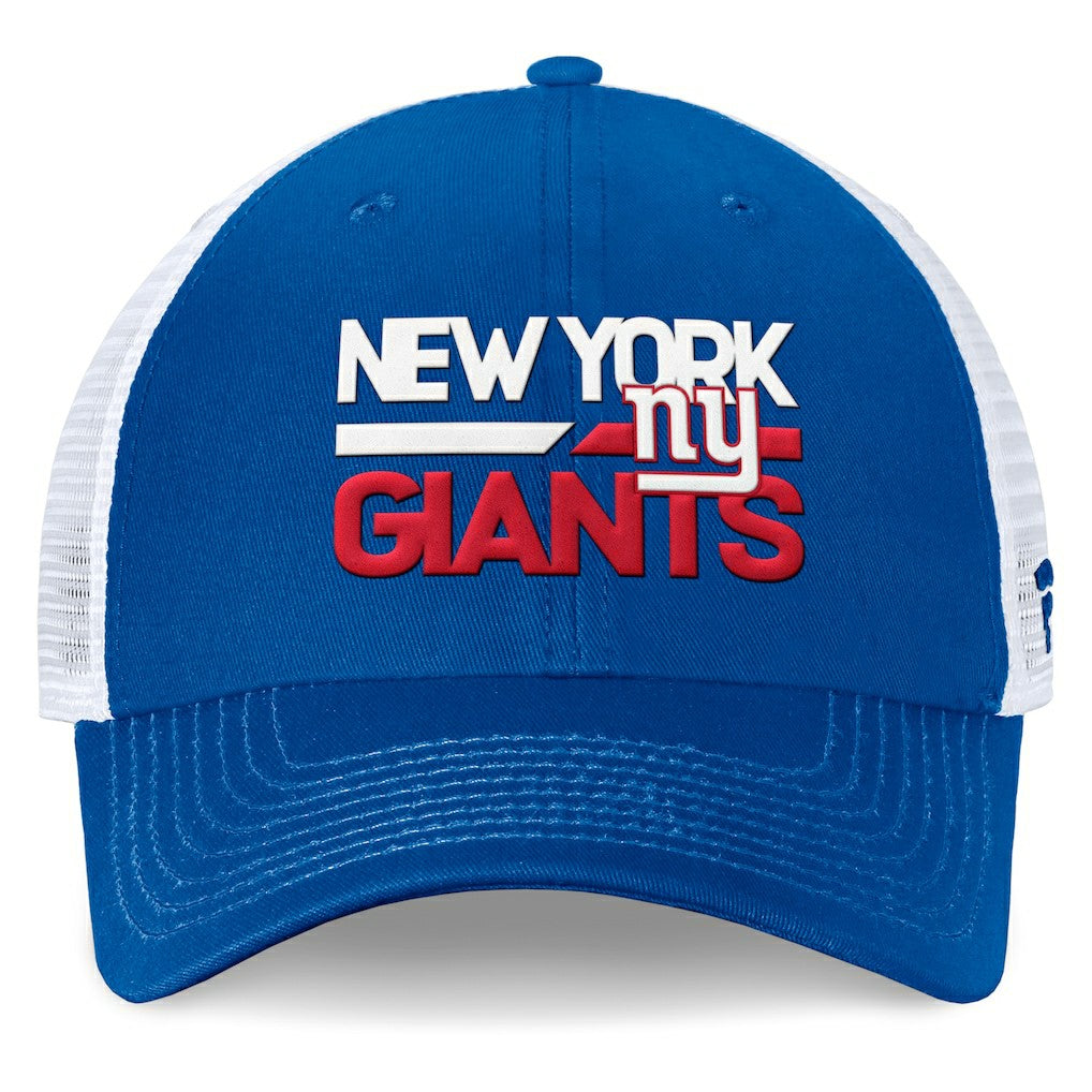 New York Giants Upper Trucker Adjustable Hat - Royal/White - Fanatics