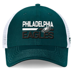 Philadelphia Eagles Upper Trucker Adjustable Hat - Midnight Green/White - Fanatics