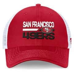 San Francisco 49ers Upper Trucker Adjustable Hat - Scarlet/White - Fanatics