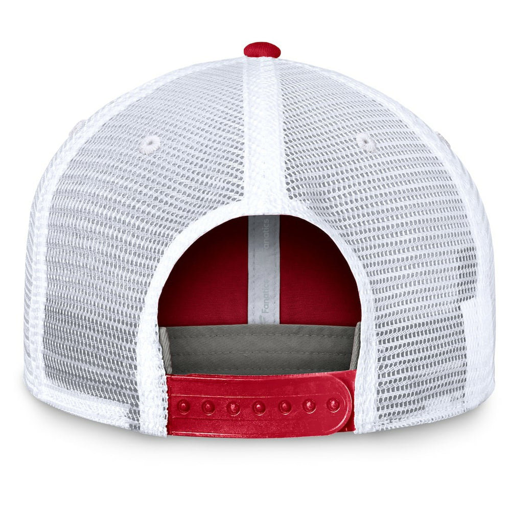 San Francisco 49ers Upper Trucker Adjustable Hat - Scarlet/White - Fanatics