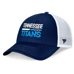 Tennessee Titans Upper Trucker Adjustable Hat - Navy/White - Fanatics