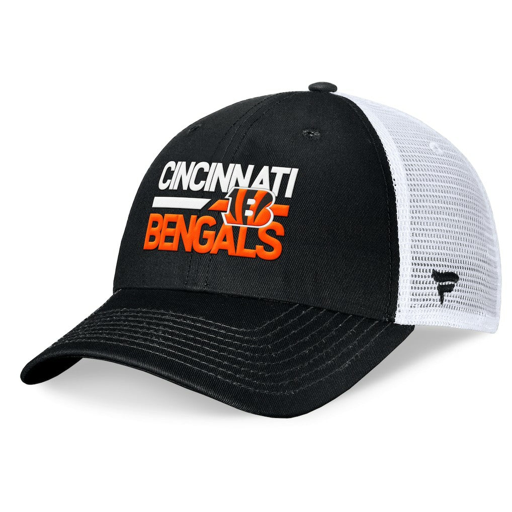 Cincinnati Bengals Upper Trucker Adjustable Hat - Black/White - Fanatics