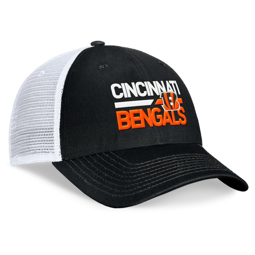 Cincinnati Bengals Upper Trucker Adjustable Hat - Black/White - Fanatics
