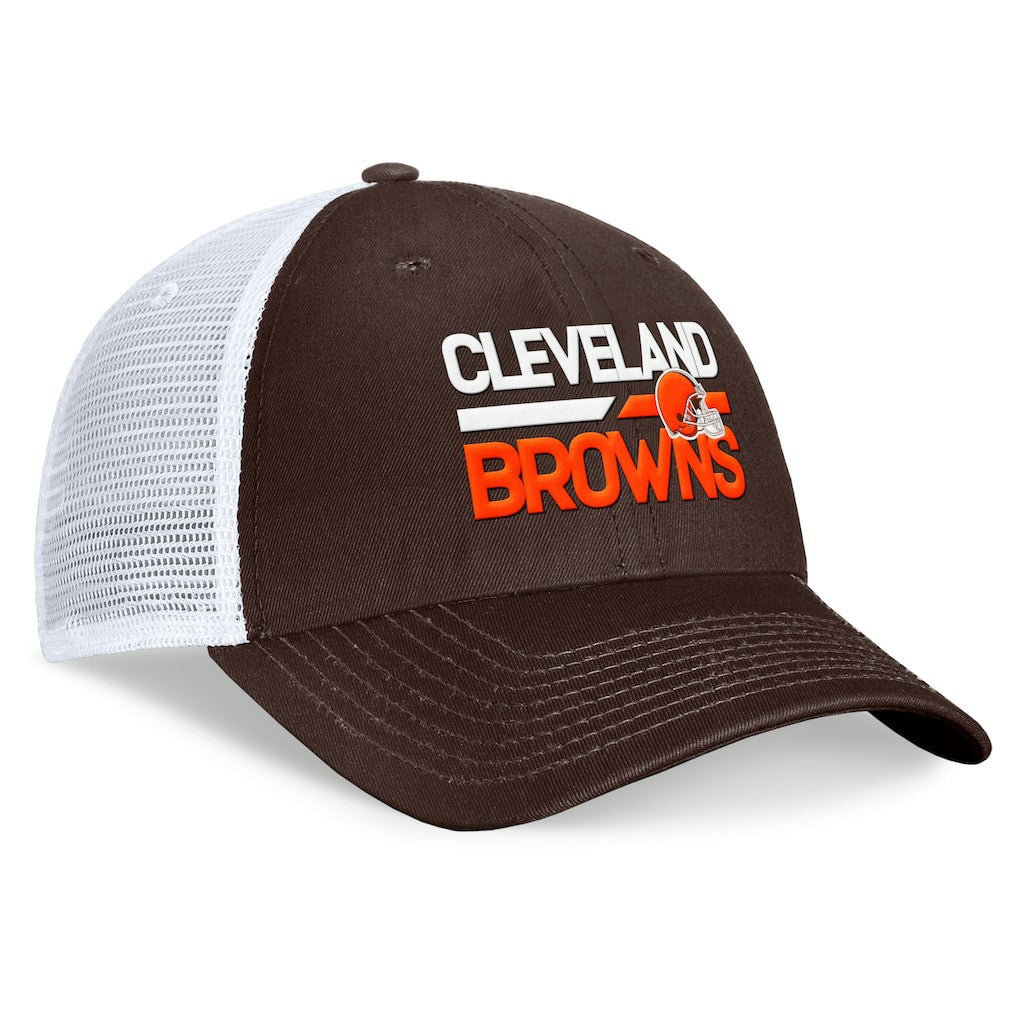Cleveland Browns Upper Trucker Adjustable Hat - Brown/White - Fanatics