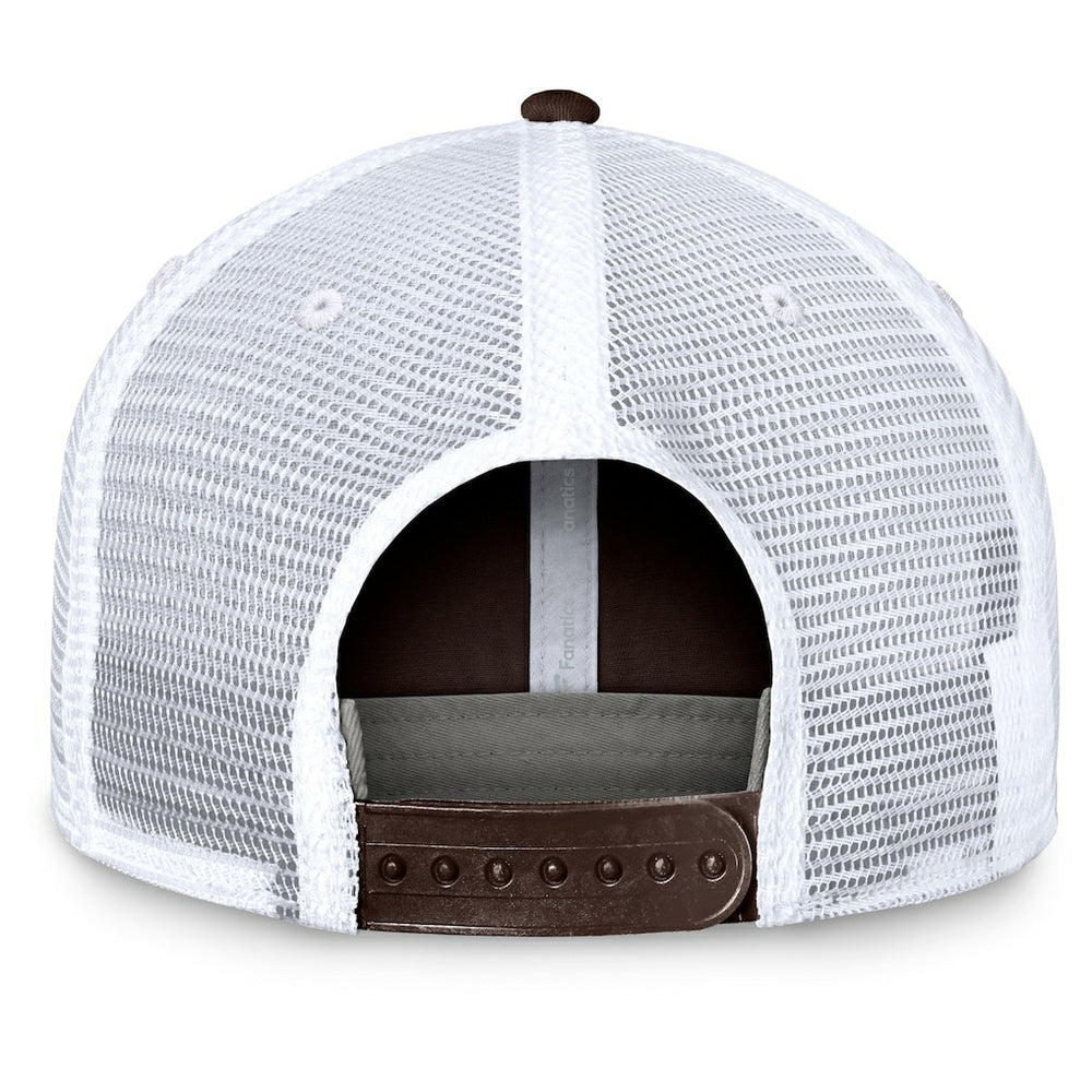 Cleveland Browns Upper Trucker Adjustable Hat - Brown/White - Fanatics